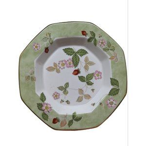 Wedgwood Wild Strawberry Bone China 5" Octagonal Pin Dish Trinket